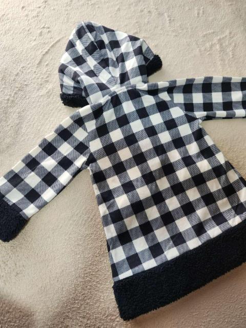 キッズ フード付ワンピース 90cm チェック柄 ボア < キッズ/ベビー キッズ フード付ワンピース 90cm チェック柄 ボア < キッズ/ベビーの