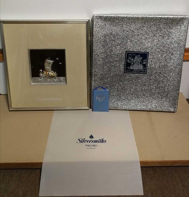 訳あり定価143,000円関武比古氏作  純銀細工「宝船」7号 < ホビー  訳あり定価143,000円関武比古氏作  純銀細工「宝船」7号  < ホビーの