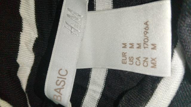 H&M◆白×黒のボーダー◆ハイネック長T◆Mサイズ〜新品未使用 < 女性ファッション  H&M◆白×黒のボーダー◆ハイネック長T◆Mサイズ〜新品未使用 < 女性ファッションの