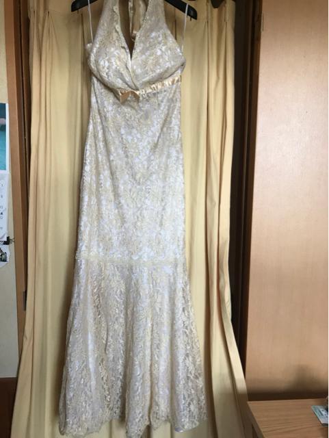 夜姫様 総レース 薄黄色 ベージュ系ドレス < 女性ファッション  夜姫様 総レース 薄黄色 ベージュ系ドレス < 女性ファッションの