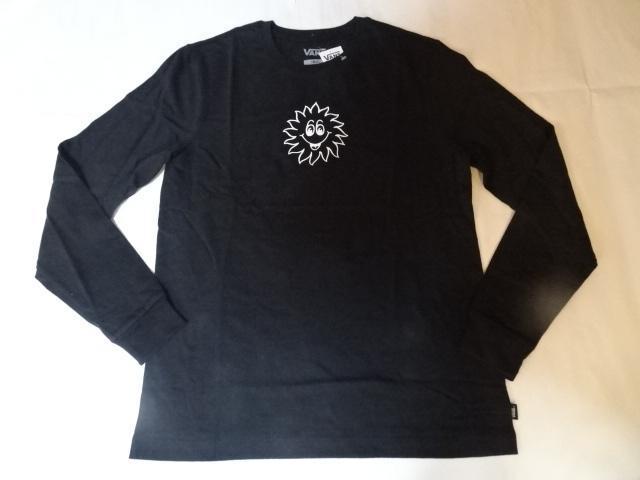 バンズ【VANS】スマイル太陽 バックプリントあり ロングTシャツUS XS < 女性ファッション  バンズ【VANS】スマイル太陽 バックプリントあり ロングTシャツUS XS  < 女性ファッションの