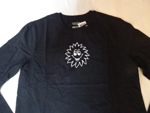 バンズ【VANS】スマイル太陽 バックプリントあり ロングTシャツUS XS < 女性ファッション  バンズ【VANS】スマイル太陽 バックプリントあり ロングTシャツUS XS < 女性ファッションの