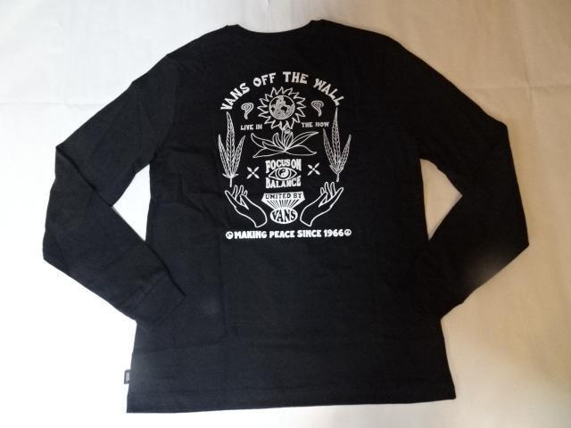 バンズ【VANS】スマイル太陽 バックプリントあり ロングTシャツUS XS < 女性ファッション  バンズ【VANS】スマイル太陽 バックプリントあり ロングTシャツUS XS < 女性ファッションの
