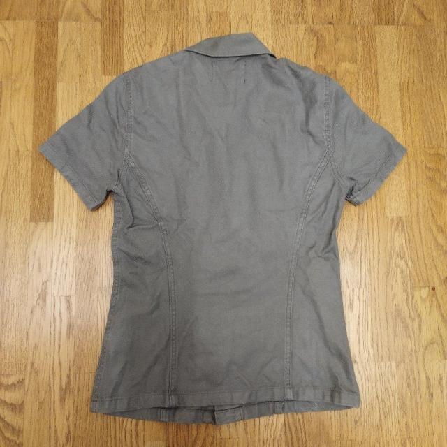 ZUCCA 厚手綿半袖ワークウエアー風シャツ  < 女性ファッション  ZUCCA 厚手綿半袖ワークウエアー風シャツ  < 女性ファッションの