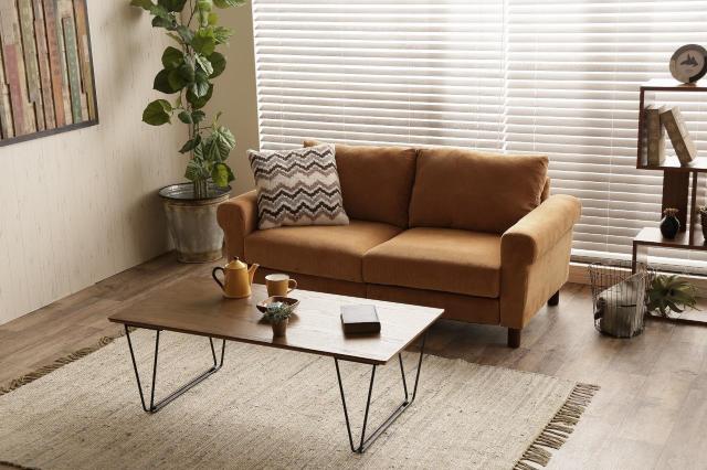 【送料無料】【二人掛け】Crank コーデュロイソファ 天然木 Sバネ ブラウン < インテリア/ライフ 【送料無料】【二人掛け】Crank コーデュロイソファ 天然木 Sバネ ブラウン < インテリア/ライフの