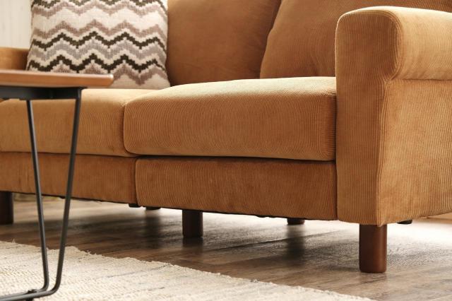 【送料無料】【二人掛け】Crank コーデュロイソファ 天然木 Sバネ ブラウン < インテリア/ライフ 【送料無料】【二人掛け】Crank コーデュロイソファ 天然木 Sバネ ブラウン < インテリア/ライフの