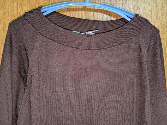 アンタイトル昨季美品ブラウンシルクカシミヤ混ボートネックニット大きいサイズ4411号12号ドルマンセーターハイゲージインナーニット < ブランド アンタイトル昨季美品ブラウンシルクカシミヤ混ボートネックニット大きいサイズ4411号12号ドルマンセーターハイゲージインナーニット < ブランドの