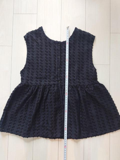 Samansa Mos2 blue前後2wayジャカードペプラムノースリーブブラウス < ブランド Samansa Mos2 blue前後2wayジャカードペプラムノースリーブブラウス < ブランドの