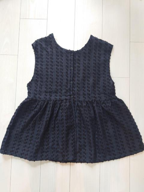 Samansa Mos2 blue前後2wayジャカードペプラムノースリーブブラウス < ブランド Samansa Mos2 blue前後2wayジャカードペプラムノースリーブブラウス < ブランドの