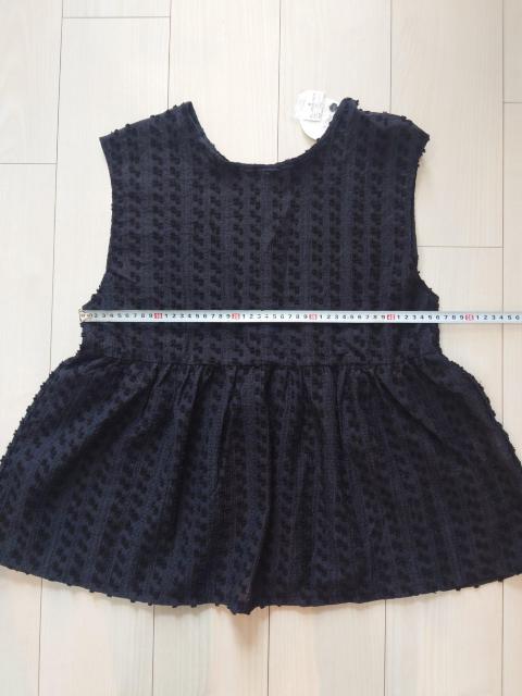 Samansa Mos2 blue前後2wayジャカードペプラムノースリーブブラウス < ブランド Samansa Mos2 blue前後2wayジャカードペプラムノースリーブブラウス < ブランドの