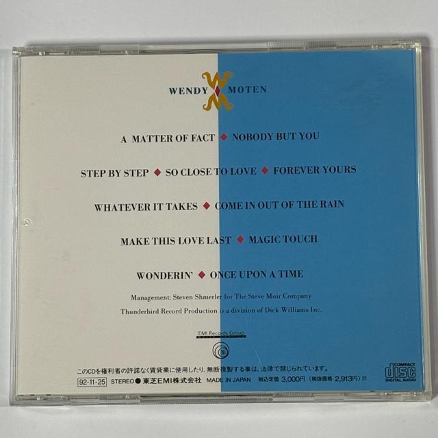 WENDY MOTEN / WENDY MOTEN < CD/DVD/ビデオ WENDY MOTEN / WENDY MOTEN < CD/DVD/ビデオの