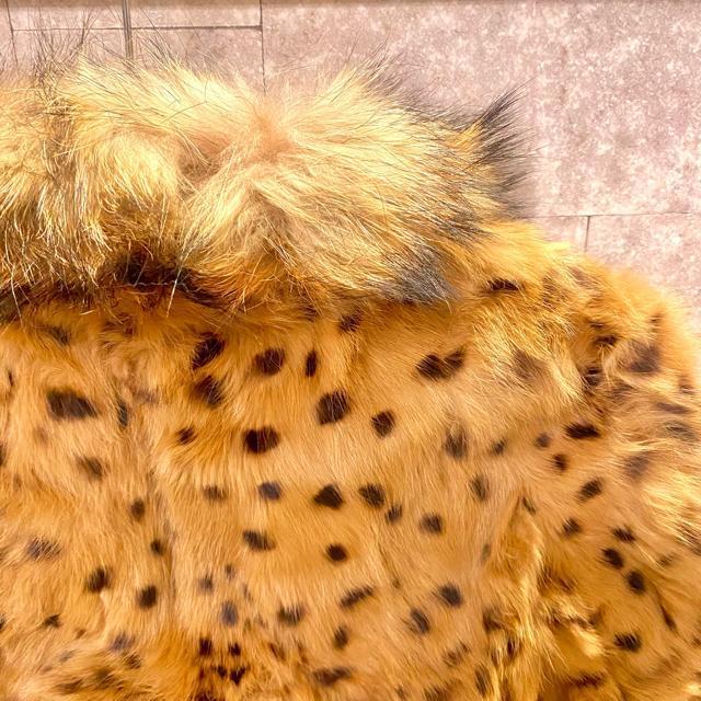 新品未使用 ヒョウ柄 レオパード 毛皮 リアルファーコート ショート丈 ラビット < 女性ファッション 新品未使用 ヒョウ柄 レオパード 毛皮 リアルファーコート ショート丈 ラビット < 女性ファッションの