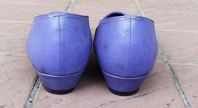 M.emilio エムエミリオ レディース フラットパンプス ブラックxパープル バイカラー < 女性ファッション M.emilio エムエミリオ レディース フラットパンプス ブラックxパープル バイカラー < 女性ファッションの