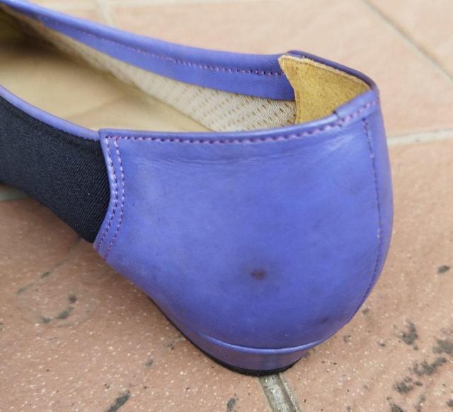 M.emilio エムエミリオ レディース フラットパンプス ブラックxパープル バイカラー < 女性ファッション M.emilio エムエミリオ レディース フラットパンプス ブラックxパープル バイカラー < 女性ファッションの