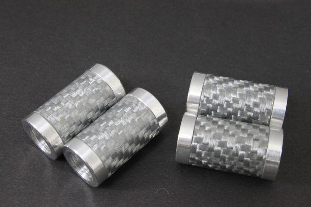 ★高級感抜群★カーボンエアバルブショート シルバー/シルバー < 自動車/バイク ★高級感抜群★カーボンエアバルブショート シルバー/シルバー < 自動車/バイク