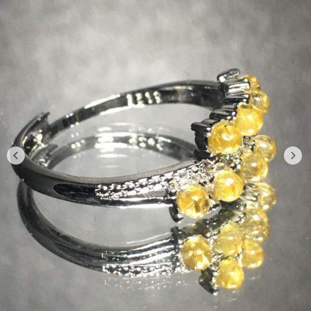 《No.R028》ブラジル産 天然石ルチルクォーツ フリーサイズリング < 女性アクセサリー/時計  《No.R028》ブラジル産 天然石ルチルクォーツ フリーサイズリング < 女性アクセサリー/時計の