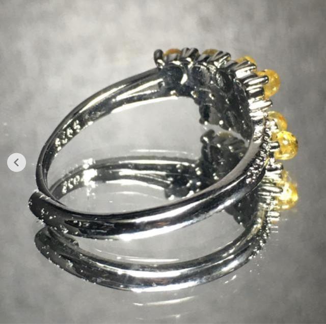 《No.R028》ブラジル産 天然石ルチルクォーツ フリーサイズリング < 女性アクセサリー/時計  《No.R028》ブラジル産 天然石ルチルクォーツ フリーサイズリング < 女性アクセサリー/時計の