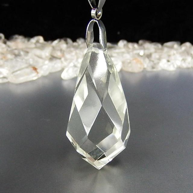 レア極薄レモンクォーツ30面カットペンダントトップステンレス3A+天然石ネックレス < 女性アクセサリー/時計  レア極薄レモンクォーツ30面カットペンダントトップステンレス3A+天然石ネックレス < 女性アクセサリー/時計の