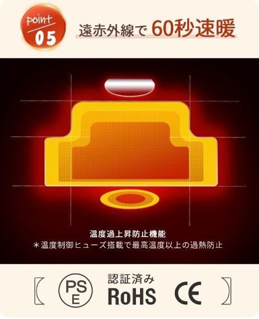 足元 パネルヒーター 5面 遠赤外線 省エネ < 家電/AV 足元 パネルヒーター 5面 遠赤外線 省エネ < 家電/AVの