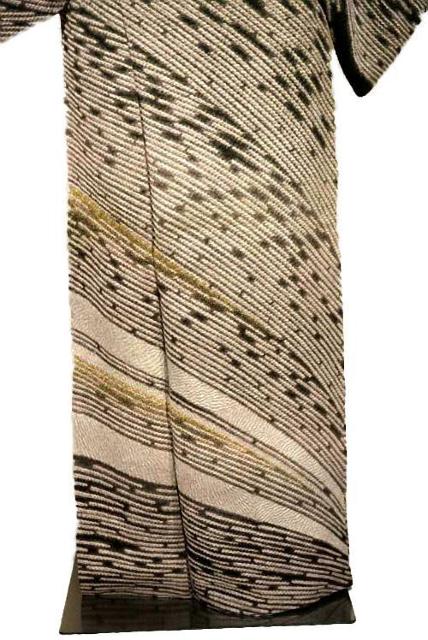 訪問着 中古 送料無料 身丈158cm 裄丈65.5cm 最高峰 新品同様 名門 十日町 滝泰 総絞り 金通し 相良刺繍T3588 < 女性ファッション  訪問着 中古 送料無料 身丈158cm 裄丈65.5cm 最高峰 新品同様 名門 十日町 滝泰 総絞り 金通し 相良刺繍T3588 < 女性ファッションの