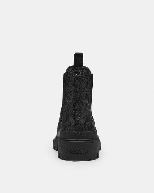 66000円★新品&正規品保証★コーチCOACH★シグネチャー★レザーーブーツ黒 < ブランド  66000円★新品&正規品保証★コーチCOACH★シグネチャー★レザーーブーツ黒 < ブランドの