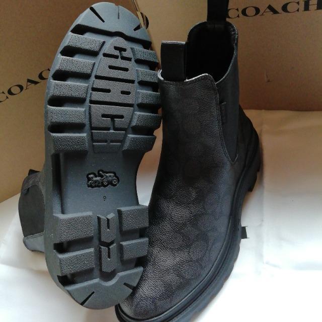 66000円★新品&正規品保証★コーチCOACH★シグネチャー★レザーーブーツ黒 < ブランド  66000円★新品&正規品保証★コーチCOACH★シグネチャー★レザーーブーツ黒 < ブランドの