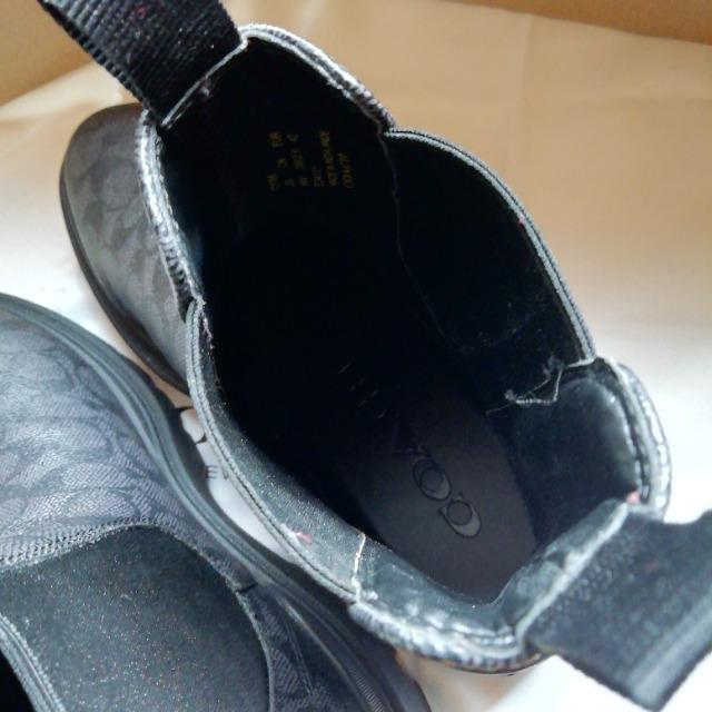 66000円★新品&正規品保証★コーチCOACH★シグネチャー★レザーーブーツ黒 < ブランド  66000円★新品&正規品保証★コーチCOACH★シグネチャー★レザーーブーツ黒 < ブランドの