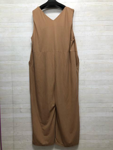 新品☆LL♪ベージュ系♪オールインワン♪ストレッチサロペット☆Q284 < 女性ファッション  新品☆LL♪ベージュ系♪オールインワン♪ストレッチサロペット☆Q284 < 女性ファッションの