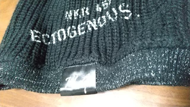 黒のニット帽★フリーサイズ★英字ロゴ < 女性ファッション  黒のニット帽★フリーサイズ★英字ロゴ < 女性ファッションの