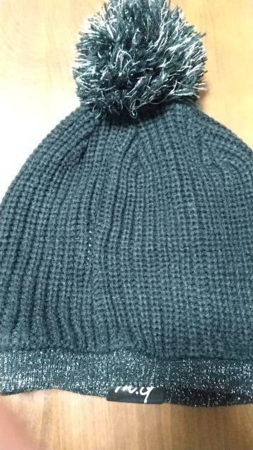 黒のニット帽★フリーサイズ★英字ロゴ < 女性ファッション  黒のニット帽★フリーサイズ★英字ロゴ < 女性ファッションの