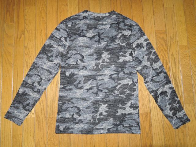 SHELLAC シェラック カモフラ ジャガード Vネック ニット カットソー 46 迷彩柄 長袖ロンTシャツ V-NECK < ブランド SHELLAC シェラック カモフラ ジャガード Vネック ニット カットソー 46 迷彩柄 長袖ロンTシャツ V-NECK < ブランドの