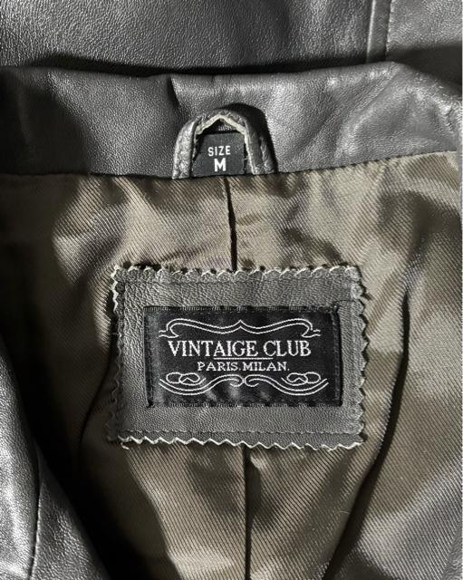 VINTAGE CLUB 高級 柔らか 羊革 ラム レザージャケット ライダース M 春 アウター アメカジ ワーク ミリタリー < 男性ファッション VINTAGE CLUB 高級 柔らか 羊革 ラム レザージャケット ライダース M 春 アウター アメカジ ワーク ミリタリー < 男性ファッションの