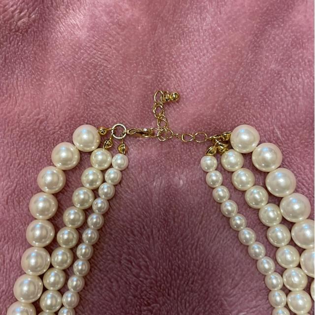 3連パールネックレス フェイク < 女性アクセサリー/時計 3連パールネックレス フェイク < 女性アクセサリー/時計の