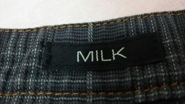 送料半額MILK後ろフリ段フリル&グレ-チェックポツケ裏地は豪華な金(//∇//)♪ < ブランド  送料半額MILK後ろフリ段フリル&グレ-チェックポツケ裏地は豪華な金(//∇//)♪ < ブランドの