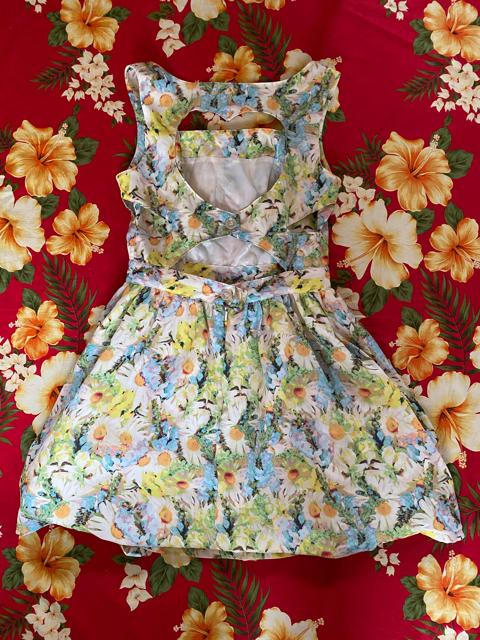 Mercury duo☆可愛い花柄ワンピ☆背中ハート開きデザイン☆ < ブランド  Mercury duo☆可愛い花柄ワンピ☆背中ハート開きデザイン☆ < ブランドの