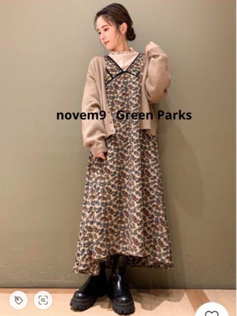 新品 novem 9 ペイズリーワンピース < 女性ファッション  新品 novem 9 ペイズリーワンピース  < 女性ファッションの