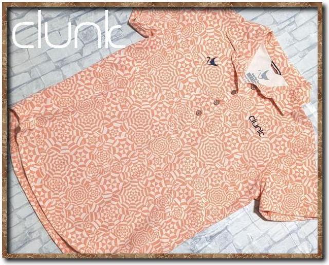 クランク 刺繍入り半袖ポロシャツ オレンジ×白 < レジャー/スポーツ クランク 刺繍入り半袖ポロシャツ オレンジ×白 < レジャー/スポーツの