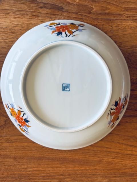 美濃焼 庫山窯 前畑陶器 色絵染付皿 沢一輪花 < インテリア/ライフ  美濃焼 庫山窯 前畑陶器 色絵染付皿 沢一輪花 < インテリア/ライフの