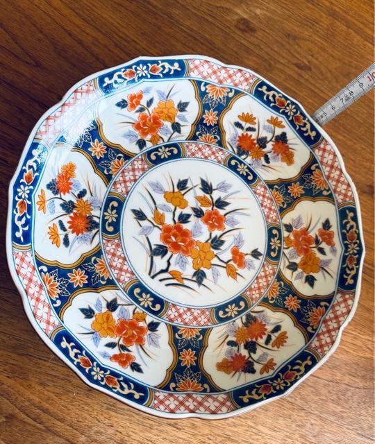 美濃焼 庫山窯 前畑陶器 色絵染付皿 沢一輪花 < インテリア/ライフ  美濃焼 庫山窯 前畑陶器 色絵染付皿 沢一輪花 < インテリア/ライフの