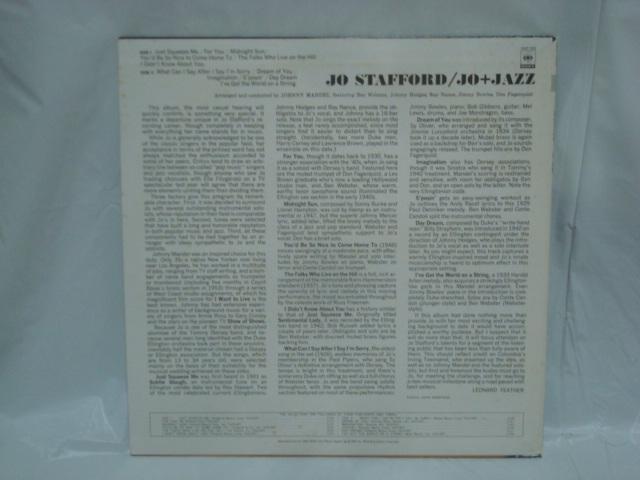 ジョー・プラス・ジャズ(JO+JAZZ) / ジョー・スタッフォード(JO STAFFORD) 被せ帯付LP < CD/DVD/ビデオ  ジョー・プラス・ジャズ(JO+JAZZ) / ジョー・スタッフォード(JO STAFFORD) 被せ帯付LP < CD/DVD/ビデオの