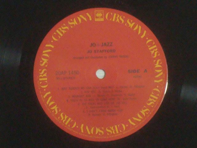 ジョー・プラス・ジャズ(JO+JAZZ) / ジョー・スタッフォード(JO STAFFORD) 被せ帯付LP < CD/DVD/ビデオ  ジョー・プラス・ジャズ(JO+JAZZ) / ジョー・スタッフォード(JO STAFFORD) 被せ帯付LP < CD/DVD/ビデオの