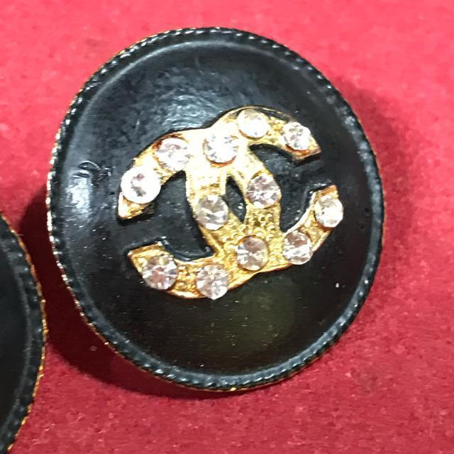 レア 正規品 ヴィンテージ シャネル CoCoサークルピアス 黒金 < ブランド レア 正規品 ヴィンテージ シャネル CoCoサークルピアス 黒金 < ブランドの