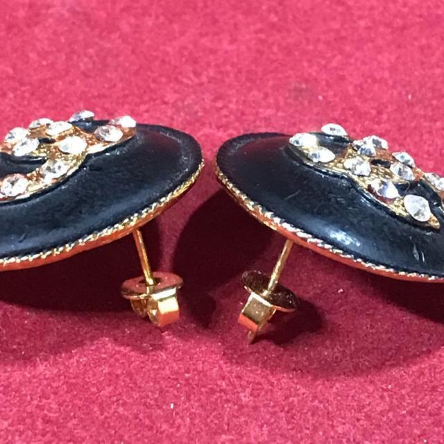 レア 正規品 ヴィンテージ シャネル CoCoサークルピアス 黒金 < ブランド レア 正規品 ヴィンテージ シャネル CoCoサークルピアス 黒金 < ブランドの