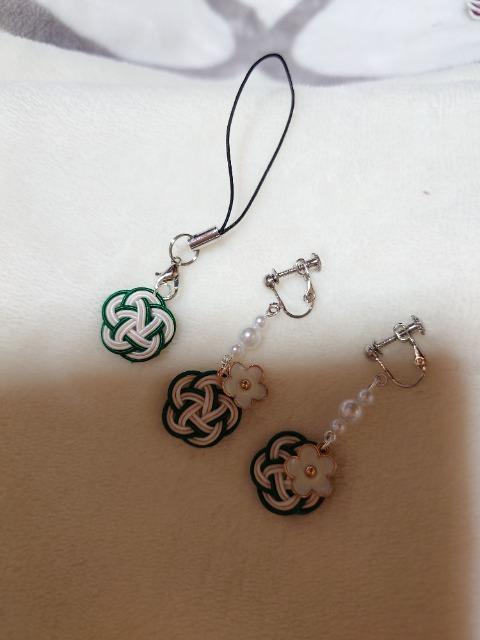 新品、ハンドメイド、水引、イヤリング、梅結び < 女性ファッション  新品、ハンドメイド、水引、イヤリング、梅結び  < 女性ファッションの