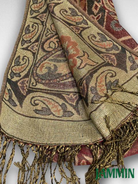 ペーズリー柄ストール★パシュミナ★ストール★大判★織り柄 < 女性ファッション  ペーズリー柄ストール★パシュミナ★ストール★大判★織り柄 < 女性ファッションの