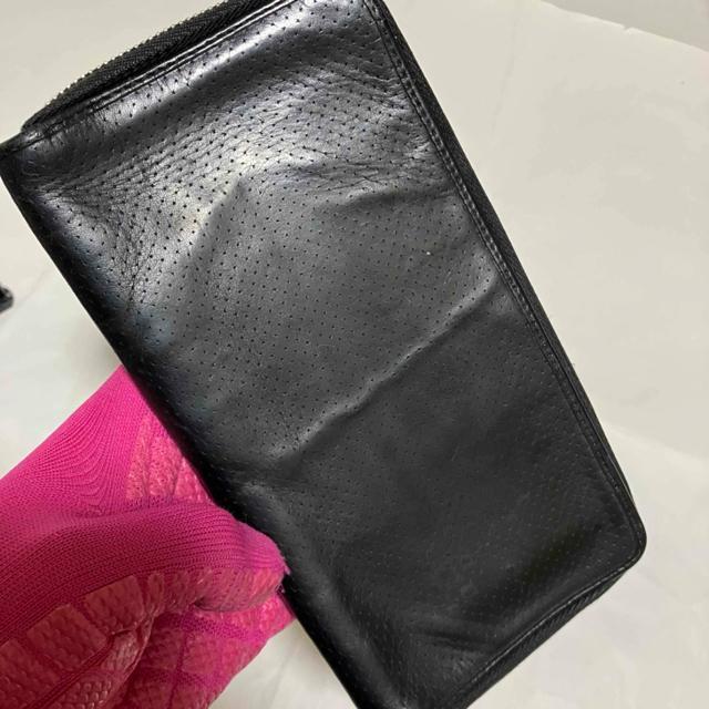 【ドルチェ&ガッバーナ】 ピンドットパンチングレザー ラウンドファスナー 長財布 < ブランド 【ドルチェ&ガッバーナ】 ピンドットパンチングレザー ラウンドファスナー 長財布 < ブランドの