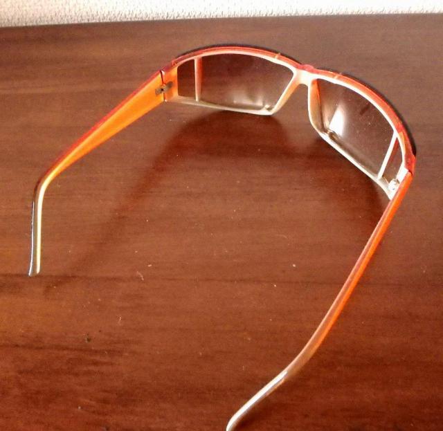 ◆サングラス 色メガネ メガネ オレンジ 度なし 中古品 < 男性ファッション  ◆サングラス 色メガネ メガネ オレンジ 度なし 中古品 < 男性ファッションの