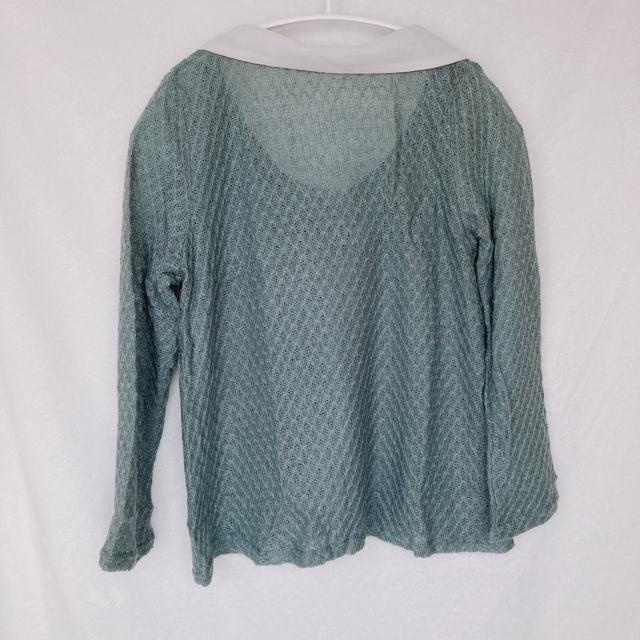 axes femme アクシーズ 長袖 サマーニット 襟付き リボンタイ トップス M N2m < ブランド  axes femme アクシーズ 長袖 サマーニット 襟付き リボンタイ トップス M N2m < ブランドの
