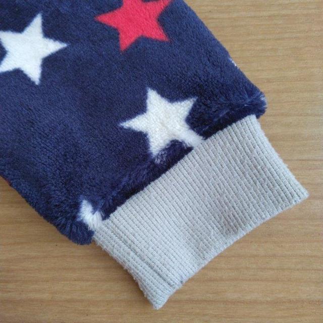 フリース パジャマ 140 紺 星柄 < キッズ/ベビー フリース パジャマ 140 紺 星柄 < キッズ/ベビーの