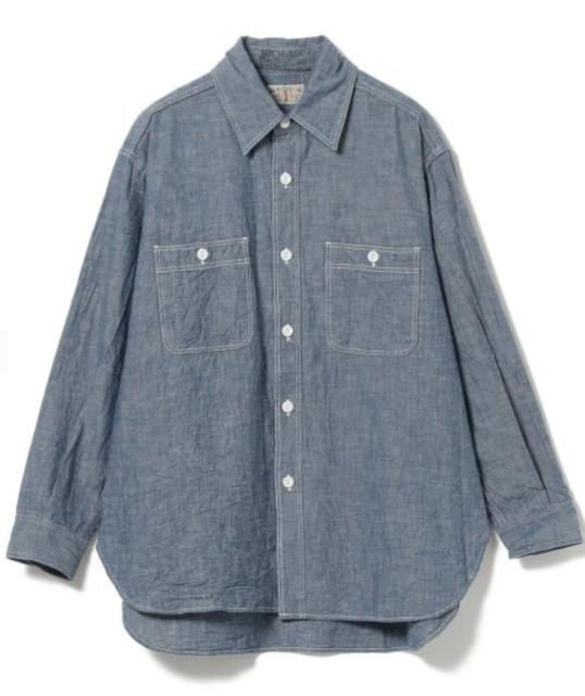 レディース シャンブレー ロングスリーブ シャツ < 女性ファッション  レディース シャンブレー ロングスリーブ シャツ  < 女性ファッションの